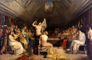 Théodore Chasseriau Painting - El Tepidarium 1853 romántico Theodore Chasseriau